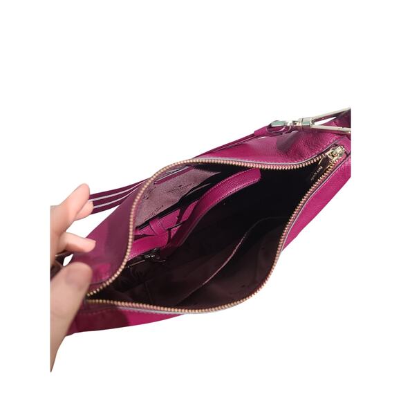 Kate Spade Rosie Large Crossbody Bag Dark Raspberry Pebbled Leather EUC K5807 - Picture 8 of 8